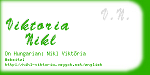 viktoria nikl business card